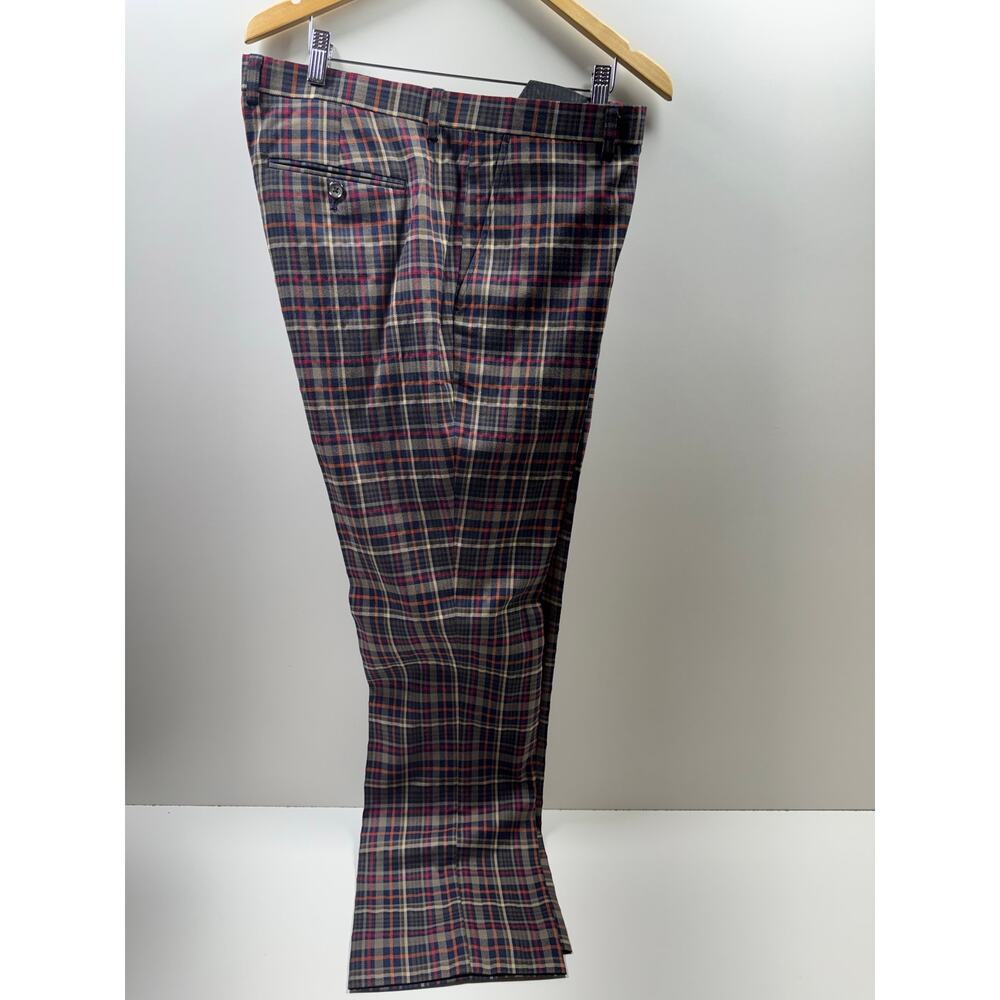 Paisley & Gray Pants Men’s 38X32 Multicolor Plaid  Trousers Tartan Outlander